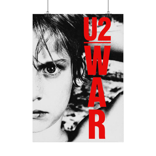 U2 - WAR  - Rare Music Poster,  Music Decor, Band Memorabilia, Music Lover Gift