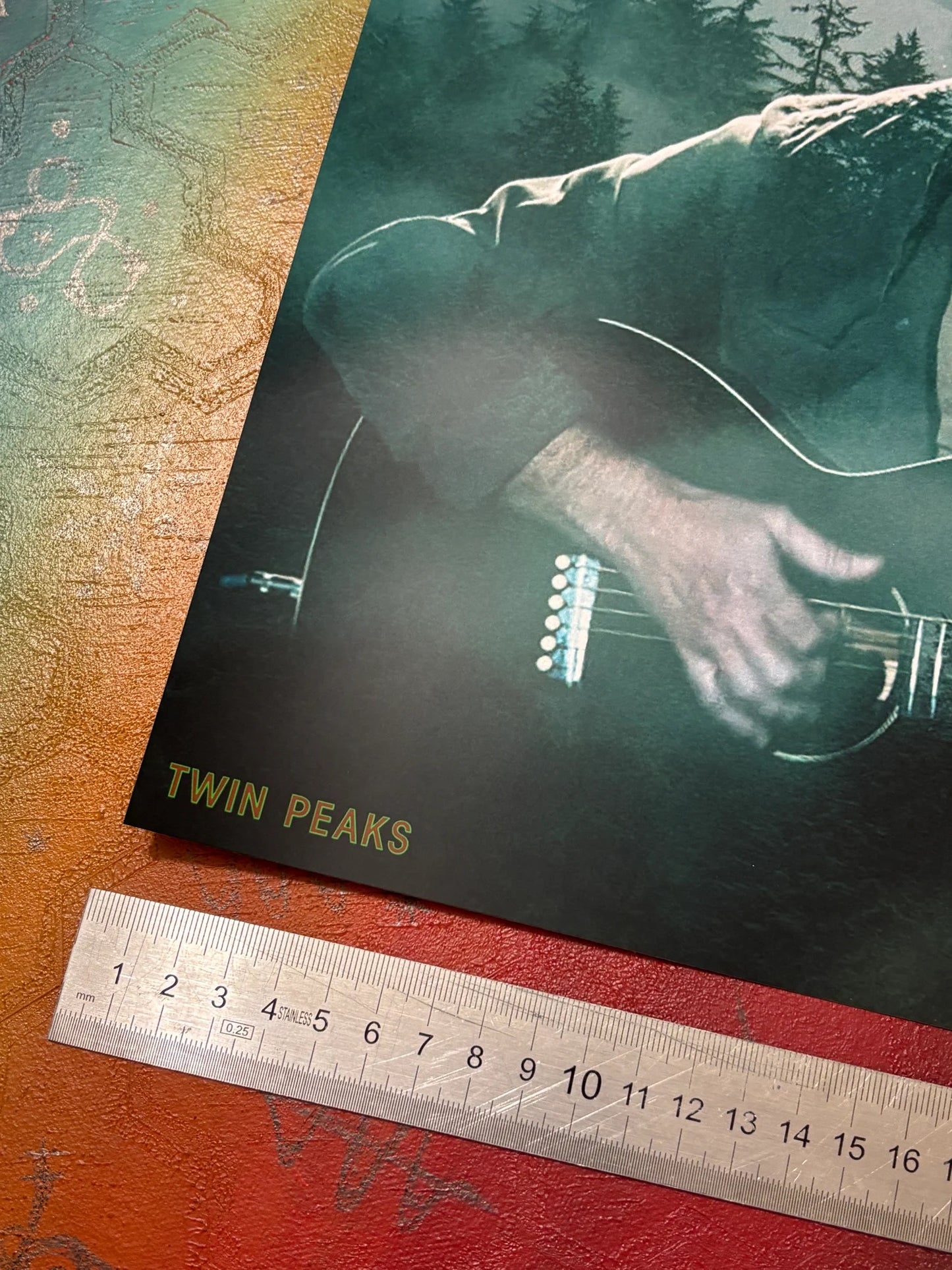 EDDIE VEDDER - TWIN PEAKS - PEARL JAM - Symbios Design - Rare Glossy Print