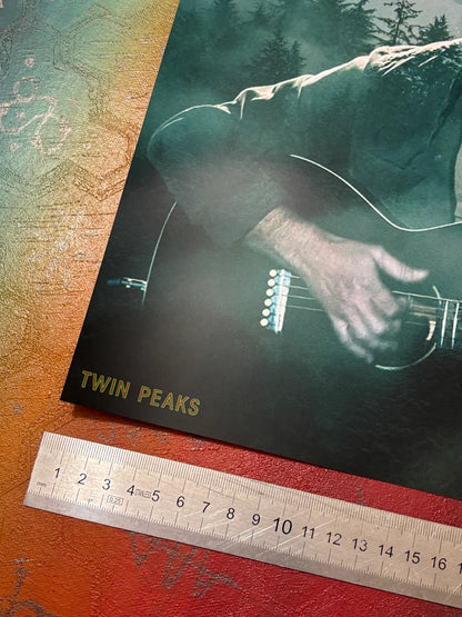 EDDIE VEDDER - TWIN PEAKS - PEARL JAM - Symbios Design - Rare Glossy Print