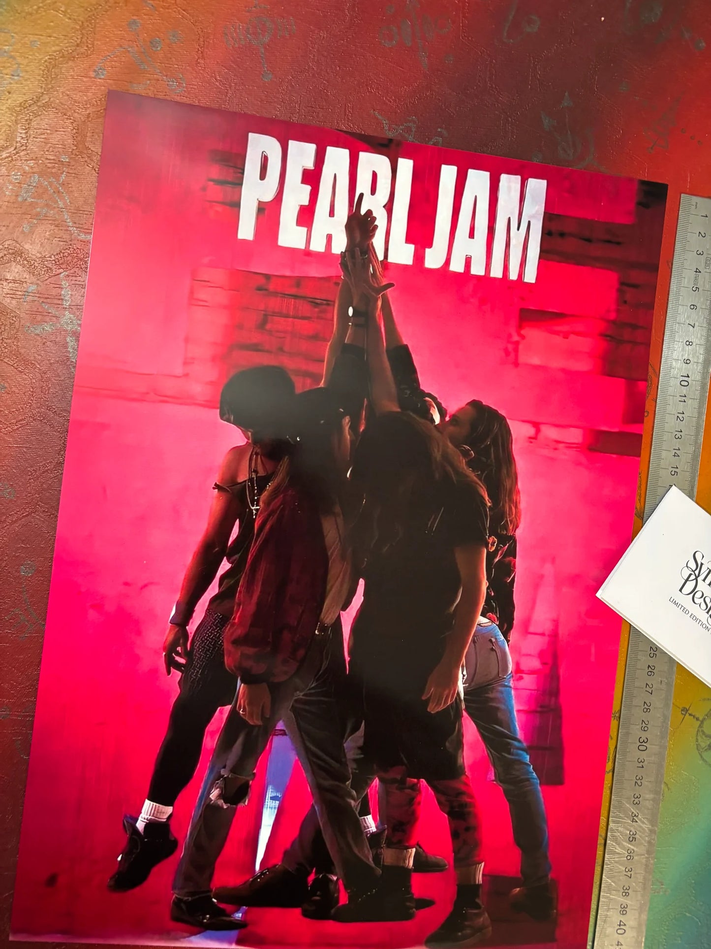 PEARL JAM - TEN - Symbios Design - Rare Glossy Print