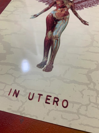 NIRVANA - IN UTERO - Symbios Design - Rare Glossy Print