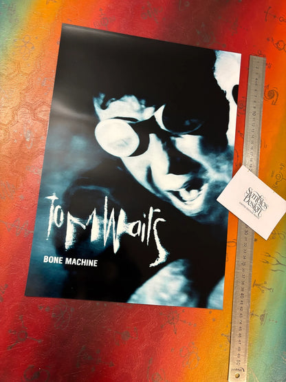 TOM WAITS - BONE MACHINE - Symbios Design - Rare Glossy Print