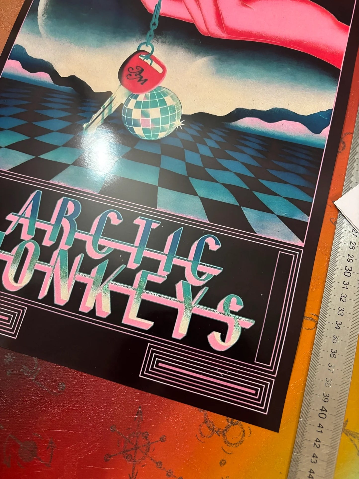 ARCTIC MONKEYS - THE CAR KEYS RETRO - Symbios Design - Rare Glossy Print