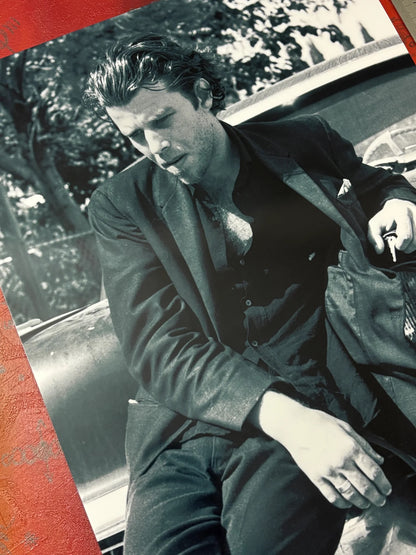 TOM WAITS - CAR PORTRAIT - Symbios Design - Rare Glossy Print