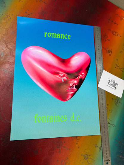 FONTAINES DC - ROMANCE - Symbios Design - Rare Glossy Print