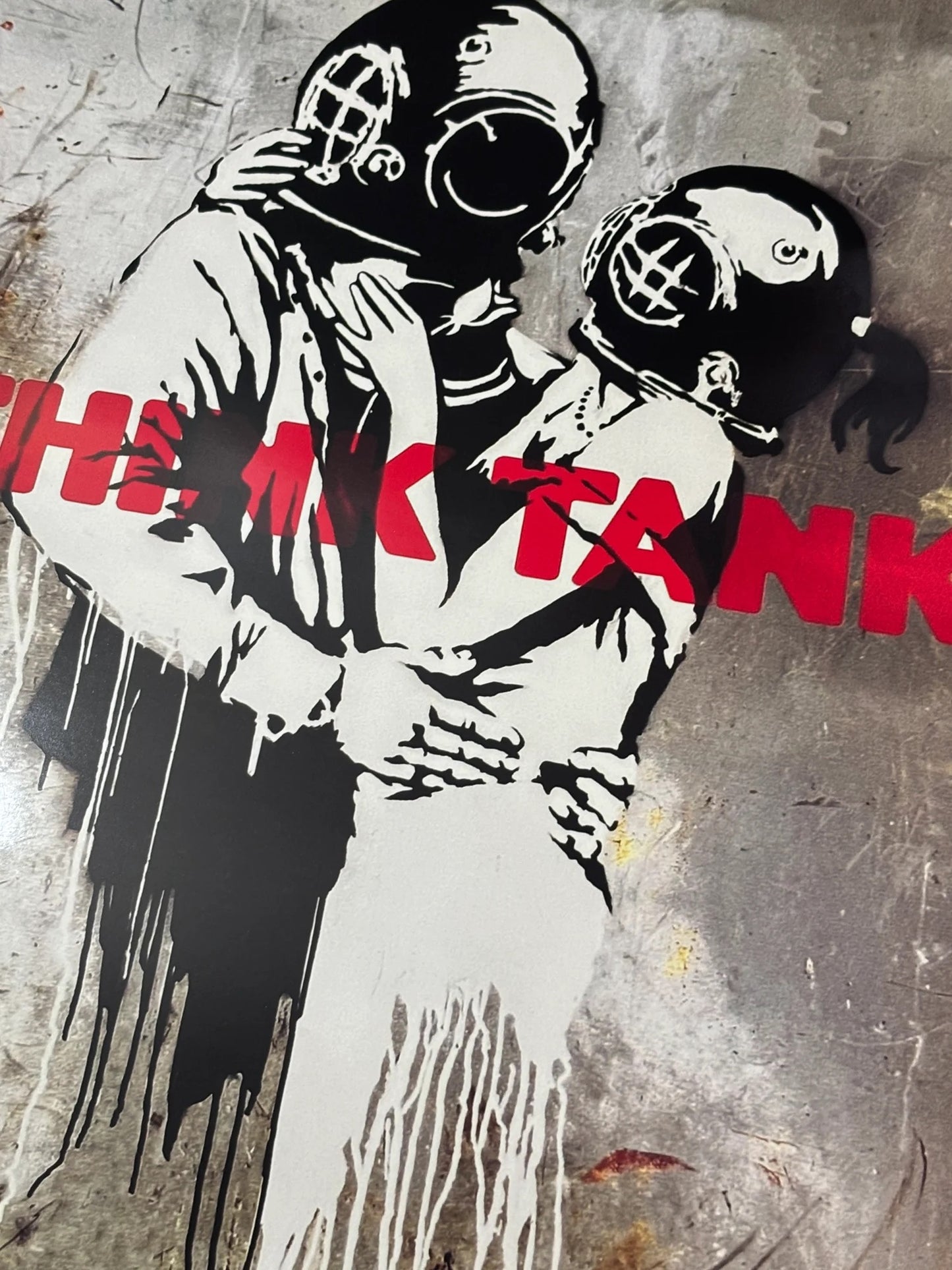 BLUR - THINK TANK - BANKSY - Symbios Design - Rare Glossy Print