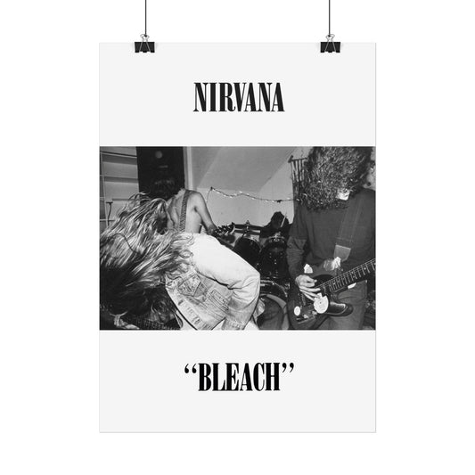 Nirvana - Bleach Negative - Rare Music Poster,  Music Decor, Band Memorabilia, Music Lover Gift