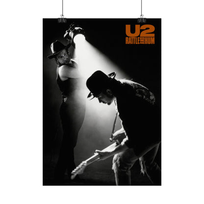 U2 - Rattle & Hum - Rare Music Poster,  Music Decor, Band Memorabilia, Music Lover Gift