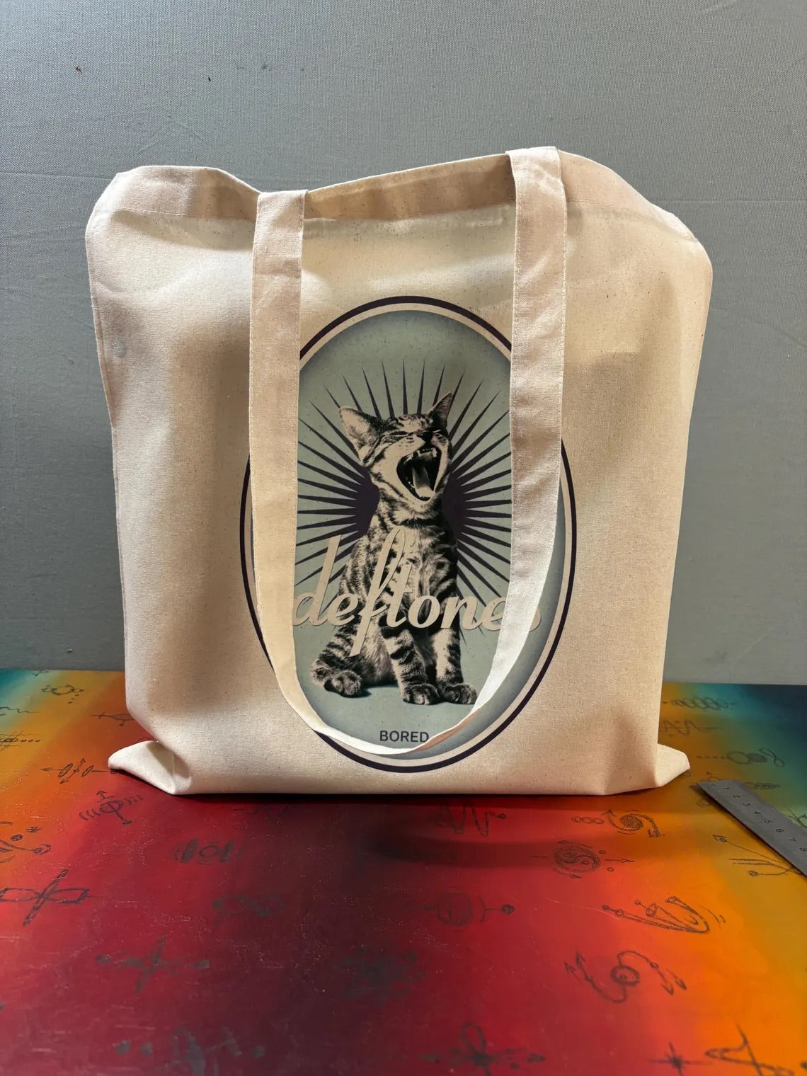 DEFTONES - BORED - Tote Bag – Oeko-Tex Certified Cotton Reusable Bag