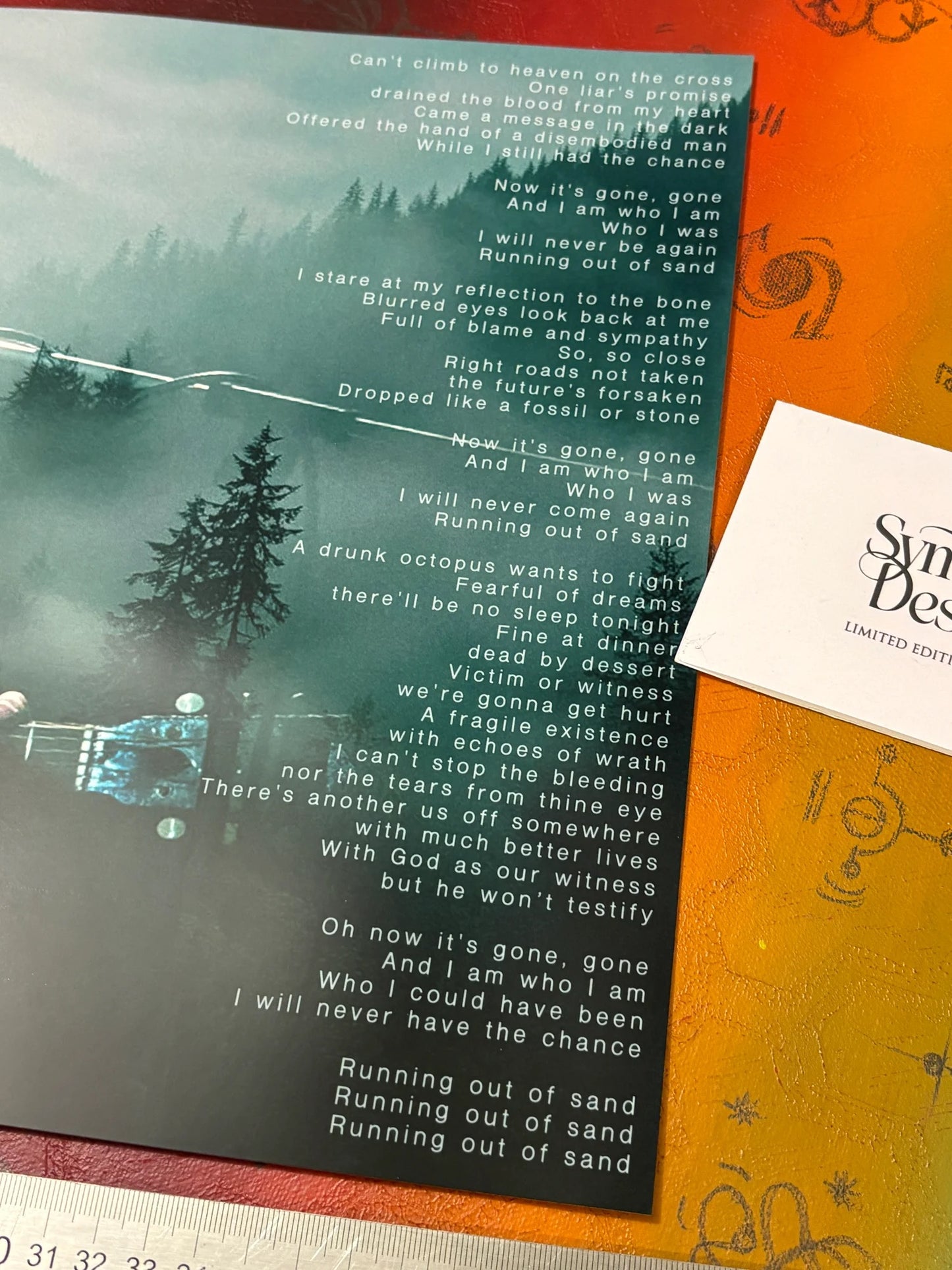 EDDIE VEDDER - TWIN PEAKS - PEARL JAM - Symbios Design - Rare Glossy Print