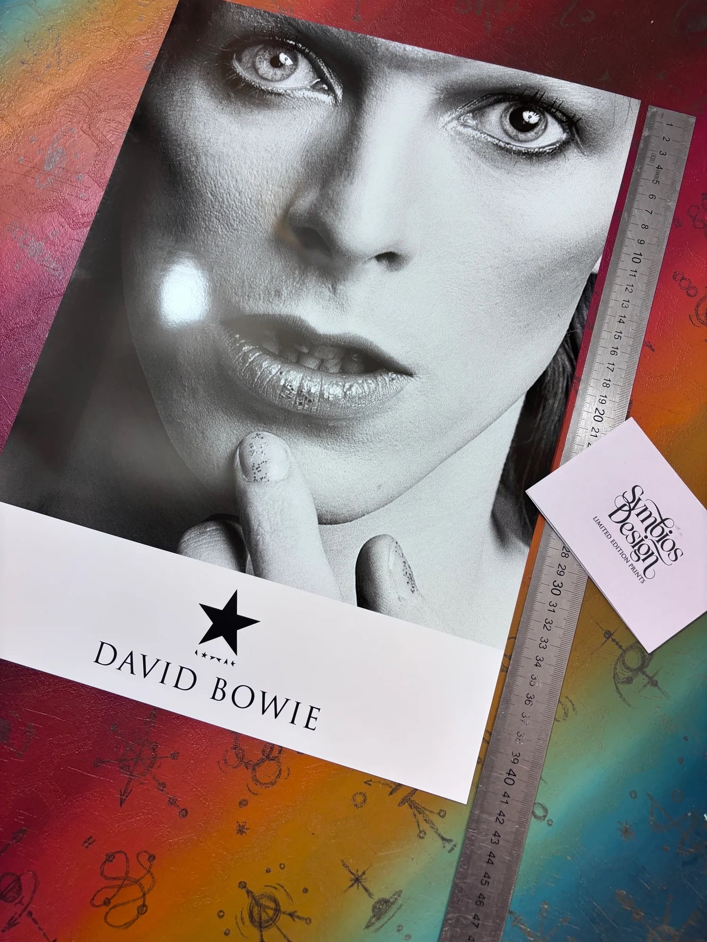 DAVID BOWIE - CLASSIC PORTRAIT  - Symbios Design - Rare Glossy Print