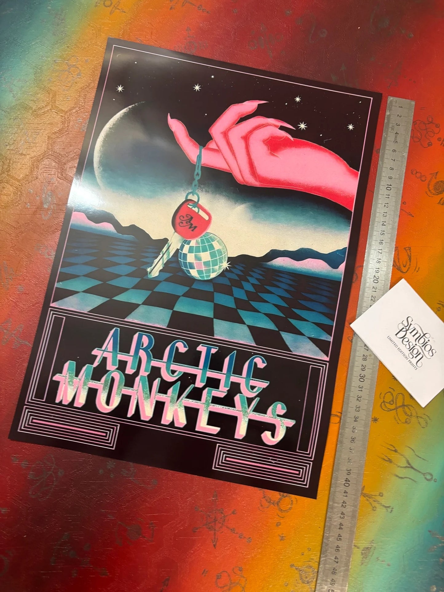 ARCTIC MONKEYS - THE CAR KEYS RETRO - Symbios Design - Rare Glossy Print
