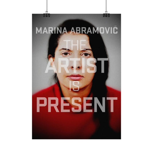 Marina Abramovic - The Artist is Present  - Rare Music Poster,  Music Decor, Band Memorabilia, Music Lover Gift