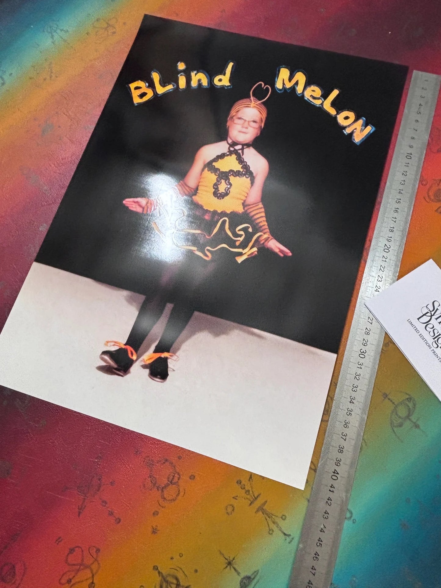 BLIND MELON  - NO RAIN - Symbios Design - Rare Glossy Print