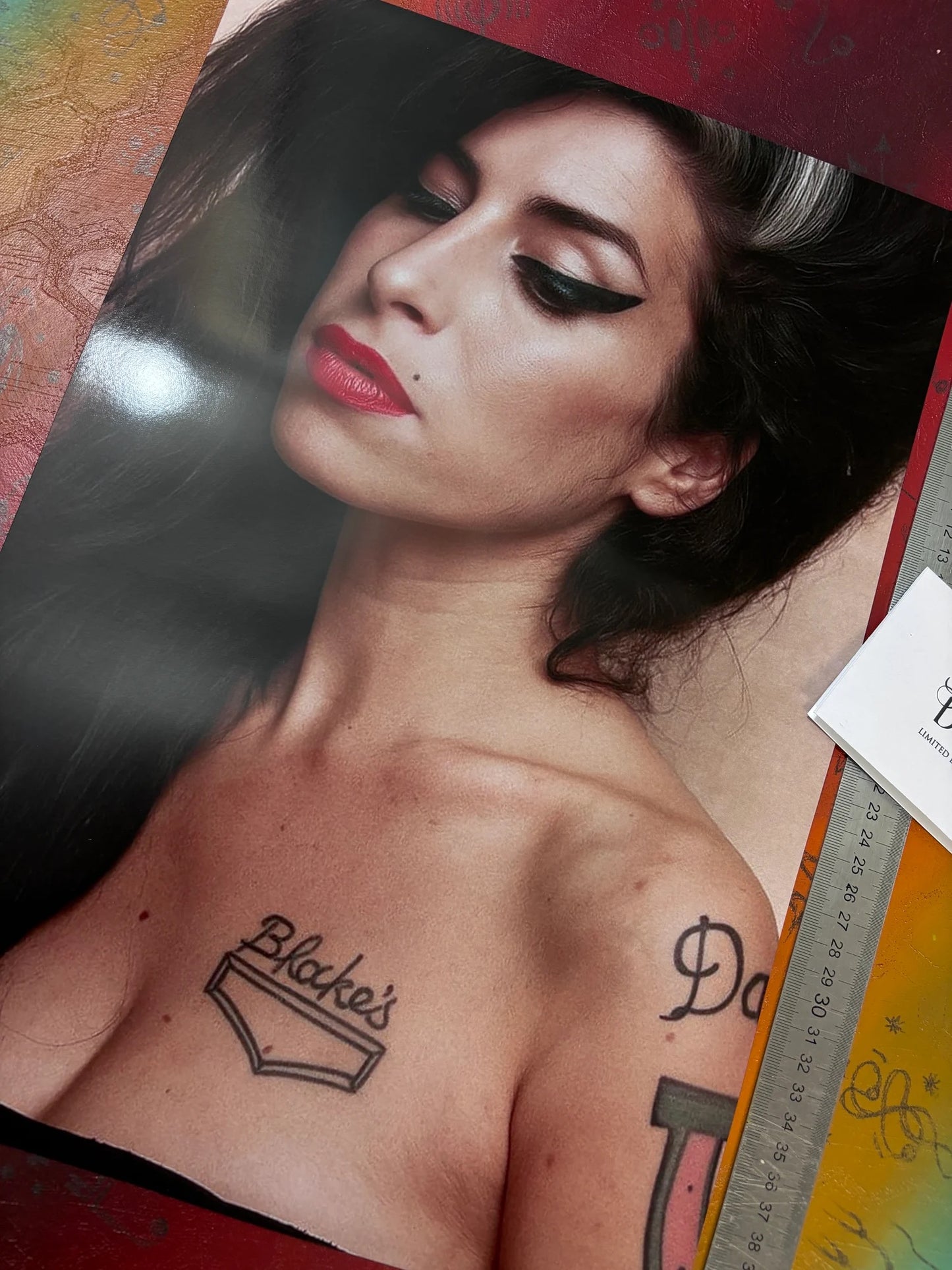 AMY WHINEHOUSE - PORTRAIT - Symbios Design - Rare Glossy Print