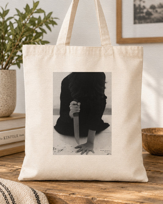 ABRAMOVIC -  RYTHYM 10 - Symbios Design Tote Bag