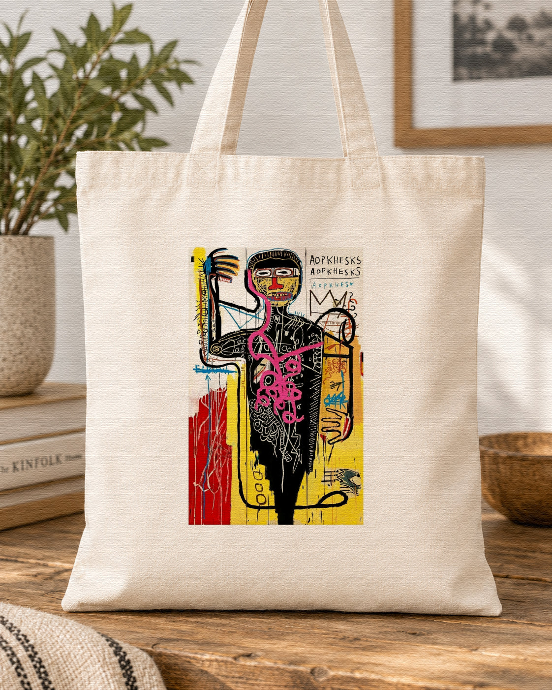 BASQUIAT - VERSUS MEDICI - Symbios Design Tote Bag