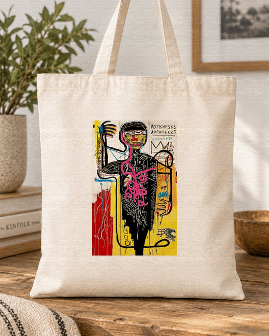 BASQUIAT - VERSUS MEDICI - Symbios Design Tote Bag