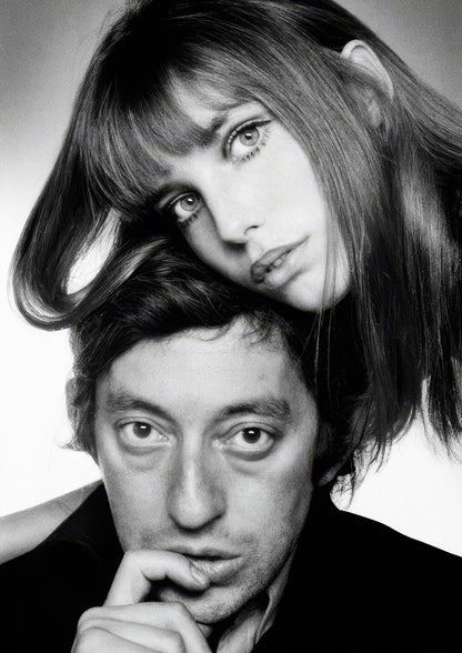 GAINSBOURG & BIRKIN - Symbios Design Rare Glossy Poster Print