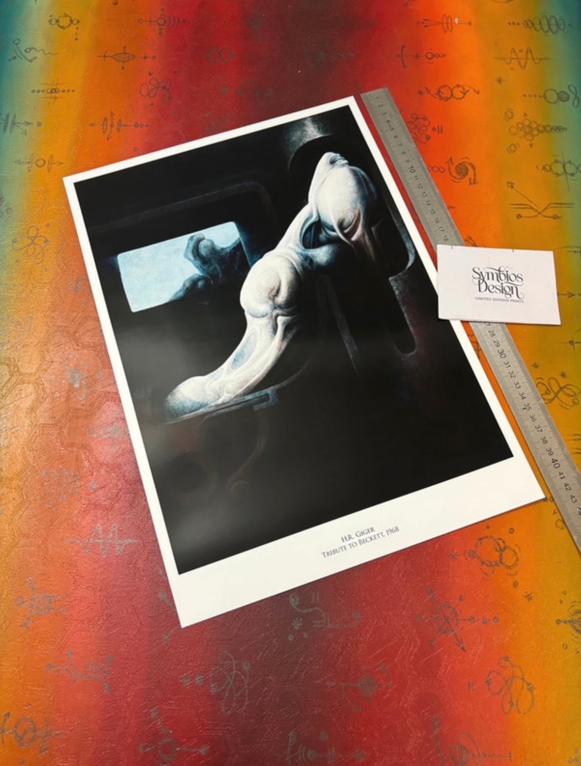 HR GIGER - TRIBUTE TO BECKETT - Symbios Design Rare Glossy Poster Print