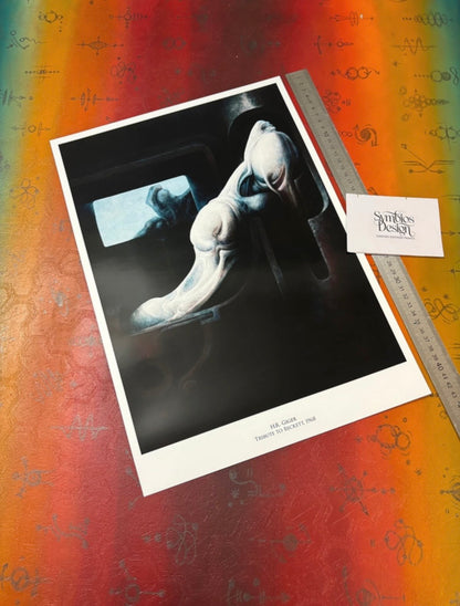 HR GIGER - TRIBUTE TO BECKETT - Symbios Design Rare Glossy Poster Print