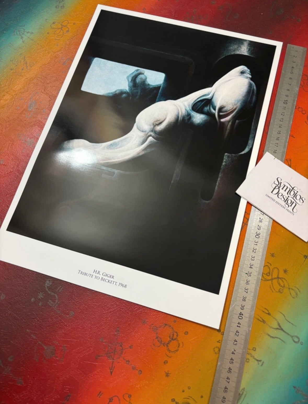 HR GIGER - TRIBUTE TO BECKETT - Symbios Design Rare Glossy Poster Print