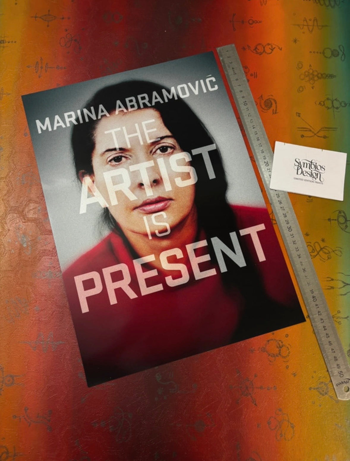 MARINA ABRAMOVIC - THE ARTIST IS PRESENT - Symbios Design Rare Glossy Poster Print