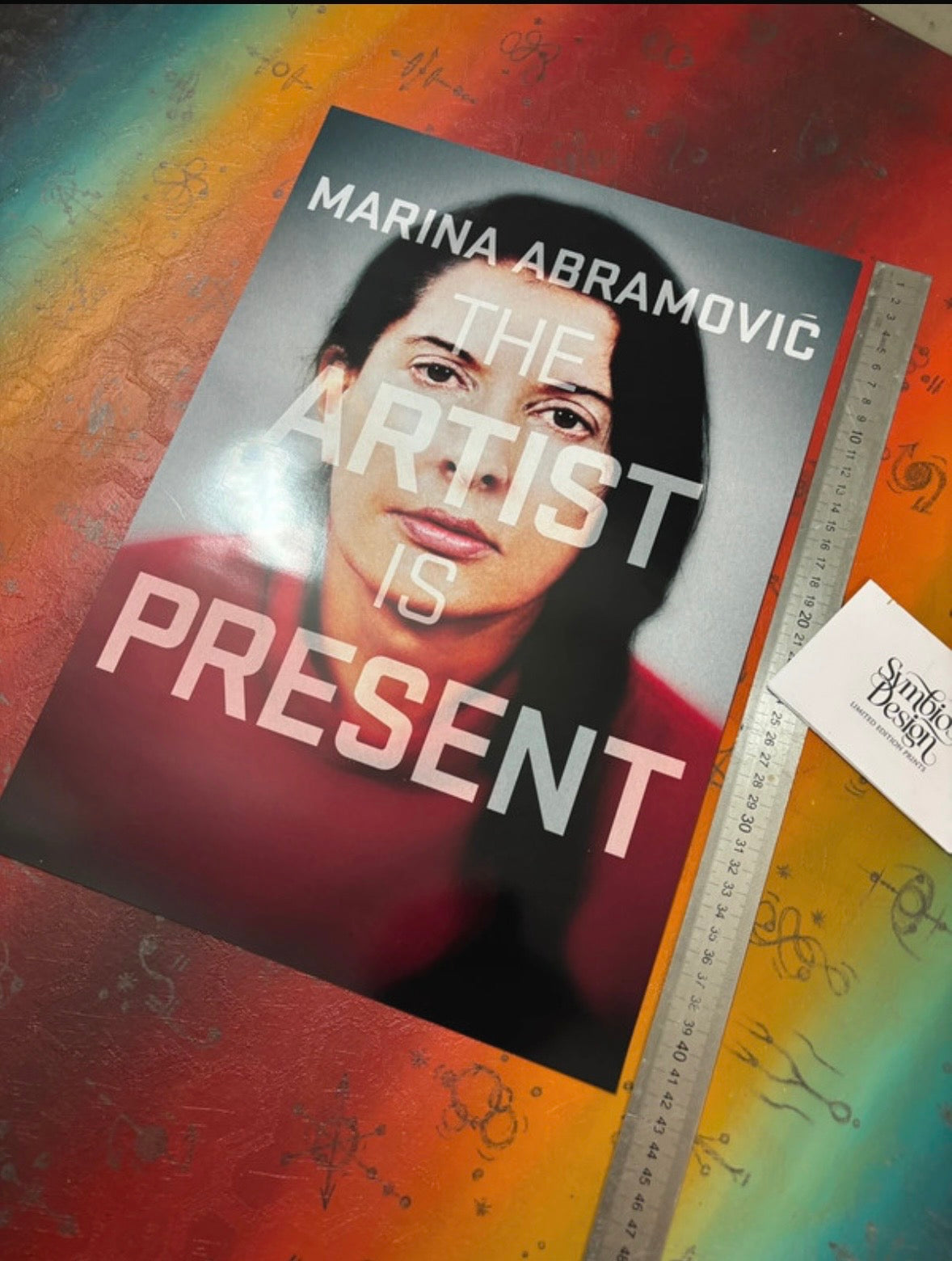 MARINA ABRAMOVIC - THE ARTIST IS PRESENT - Symbios Design Rare Glossy Poster Print