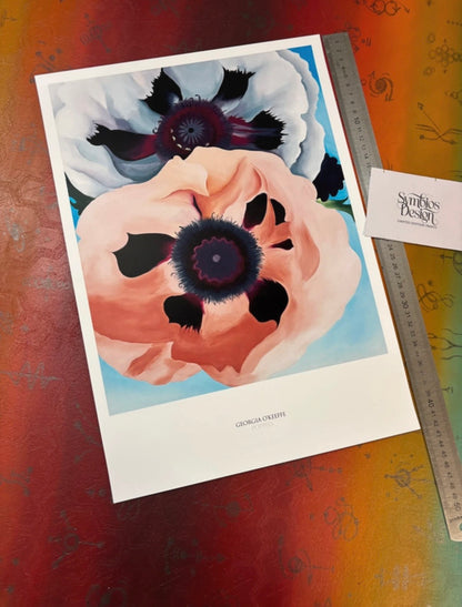 GEORGIA O'KEEFFE - POPPIES - Symbios Design Rare Glossy Poster Print