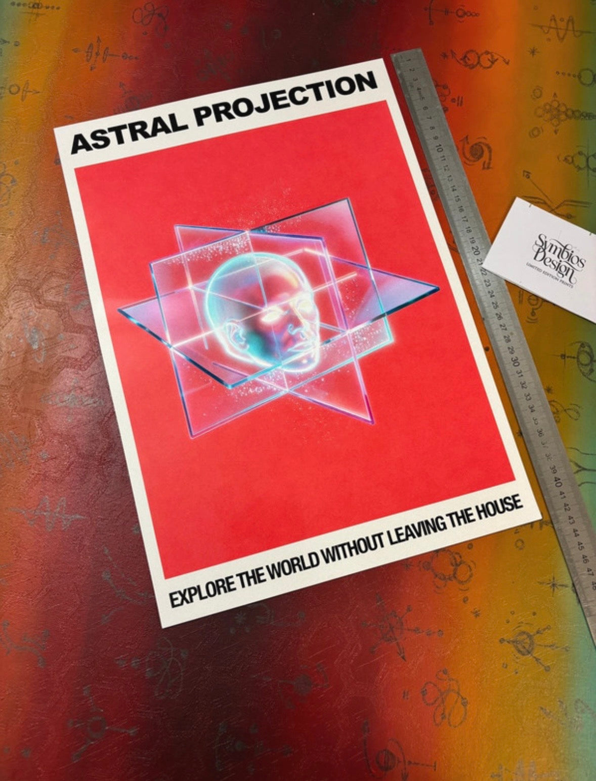 ASTRAL PROJECTION - Symbios Design Rare Glossy Poster Print