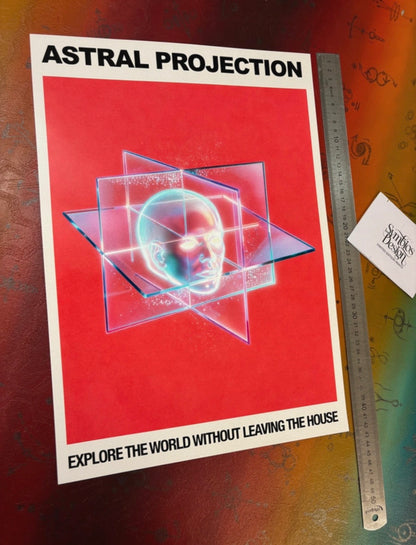 ASTRAL PROJECTION - Symbios Design Rare Glossy Poster Print