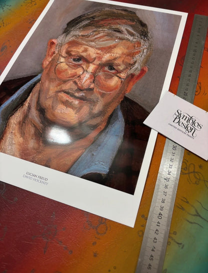 DAVID HOCKNEY - FREUD - Symbios Design Rare Glossy Poster Print