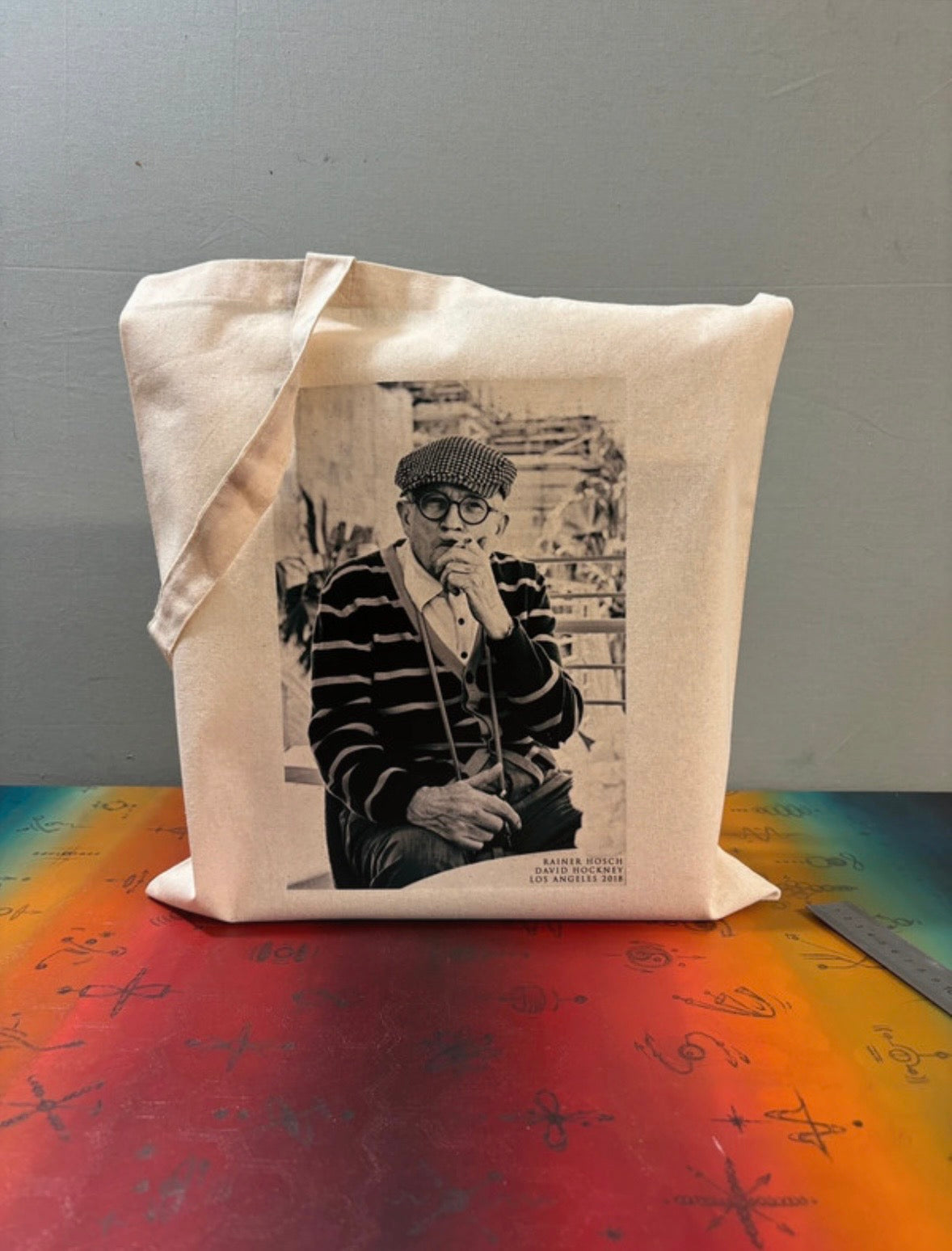 DAVID HOCKNEY - Symbios Design Tote Bag