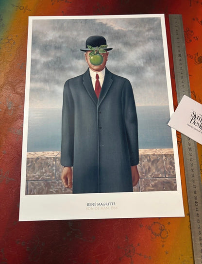 MAGRITTE - SON OF MAN - Symbios Design Rare Glossy Poster Print