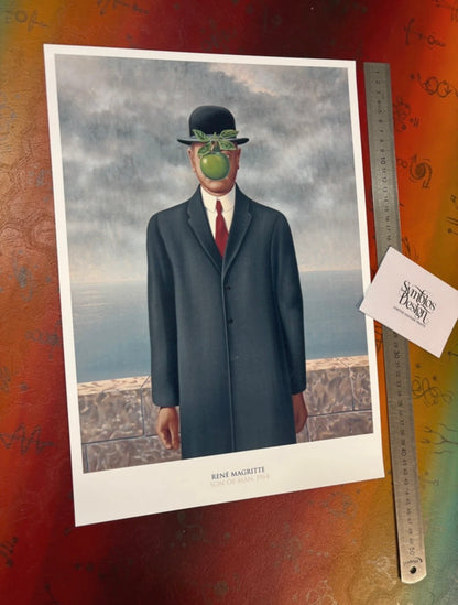 MAGRITTE - SON OF MAN - Symbios Design Rare Glossy Poster Print
