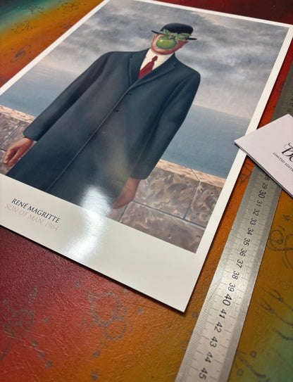 MAGRITTE - SON OF MAN - Symbios Design Rare Glossy Poster Print
