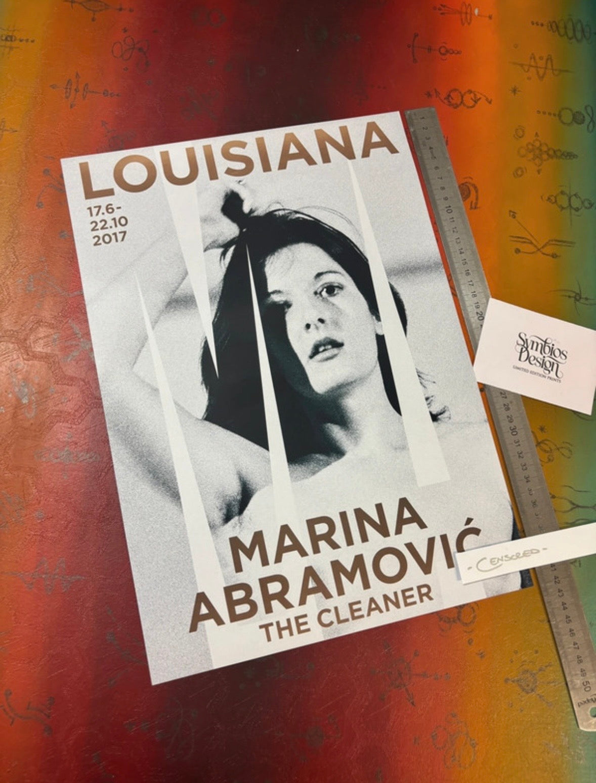 MARINA ABRAMOVIC - THE CLEANER - Symbios Design Rare Glossy Poster Print