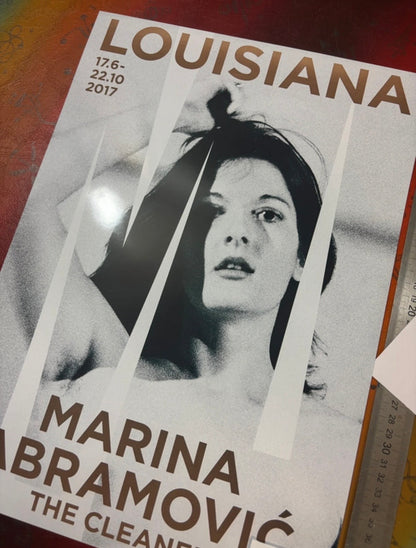 MARINA ABRAMOVIC - THE CLEANER - Symbios Design Rare Glossy Poster Print