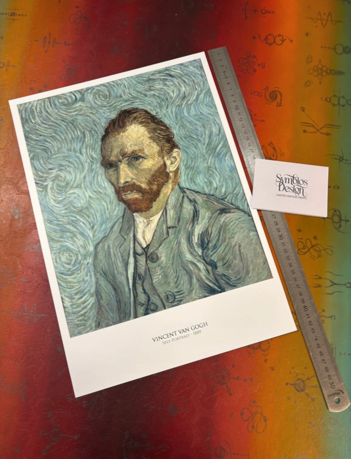 VINCENT VAN GOGH - SELF PORTRAIT  - Symbios Design Rare Glossy Poster Print