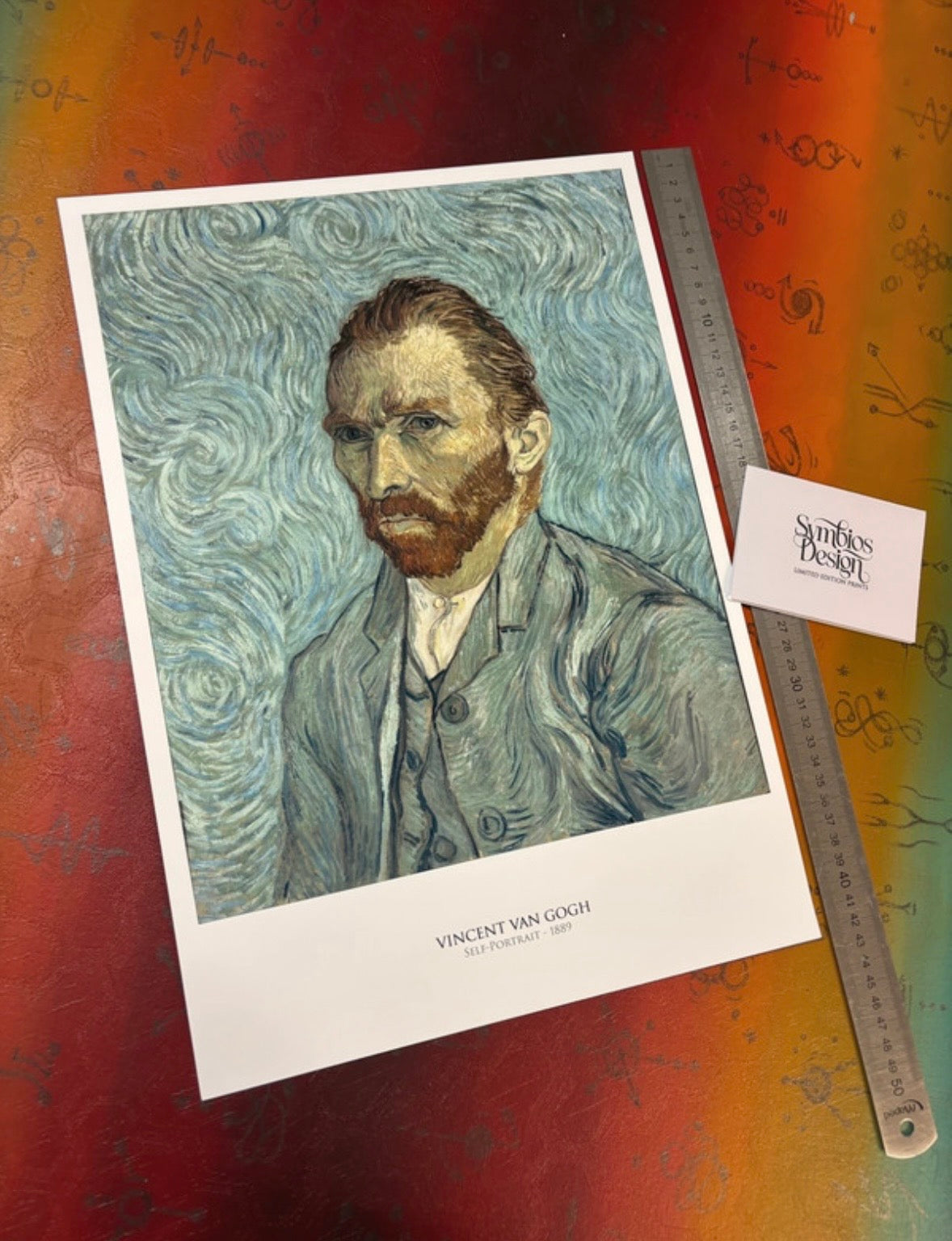 VINCENT VAN GOGH - SELF PORTRAIT  - Symbios Design Rare Glossy Poster Print