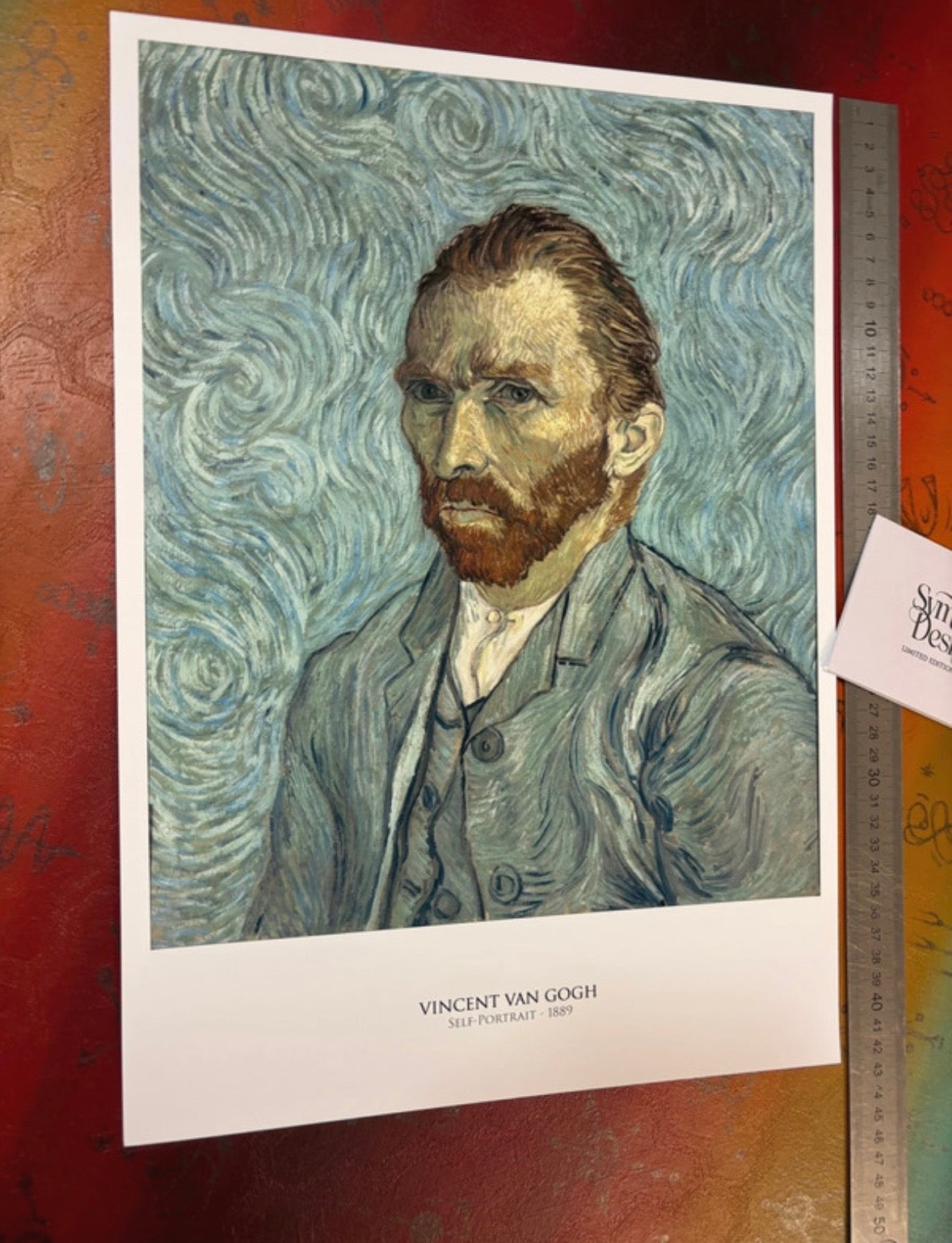 VINCENT VAN GOGH - SELF PORTRAIT  - Symbios Design Rare Glossy Poster Print