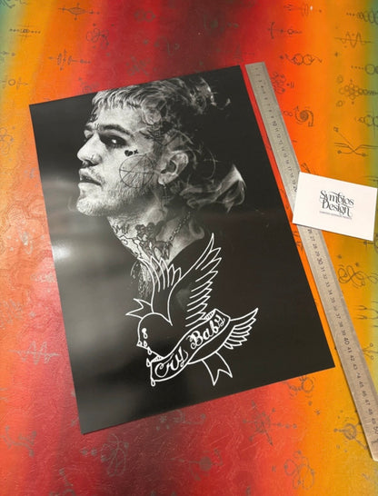 LIL PEEP - CRY BABY - Symbios Design Rare Glossy Poster Print