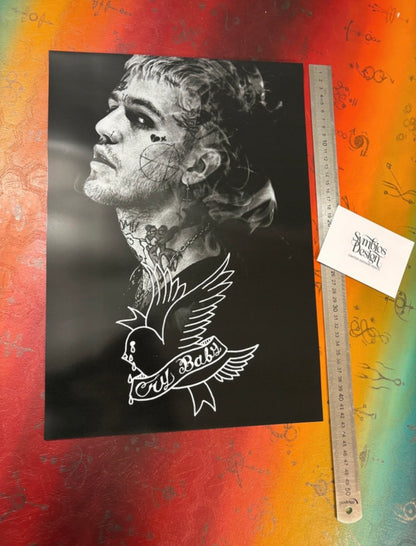 LIL PEEP - CRY BABY - Symbios Design Rare Glossy Poster Print