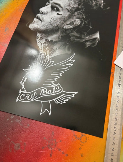 LIL PEEP - CRY BABY - Symbios Design Rare Glossy Poster Print