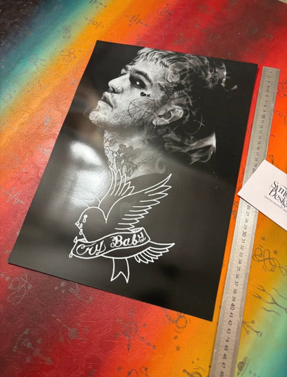 LIL PEEP - CRY BABY - Symbios Design Rare Glossy Poster Print