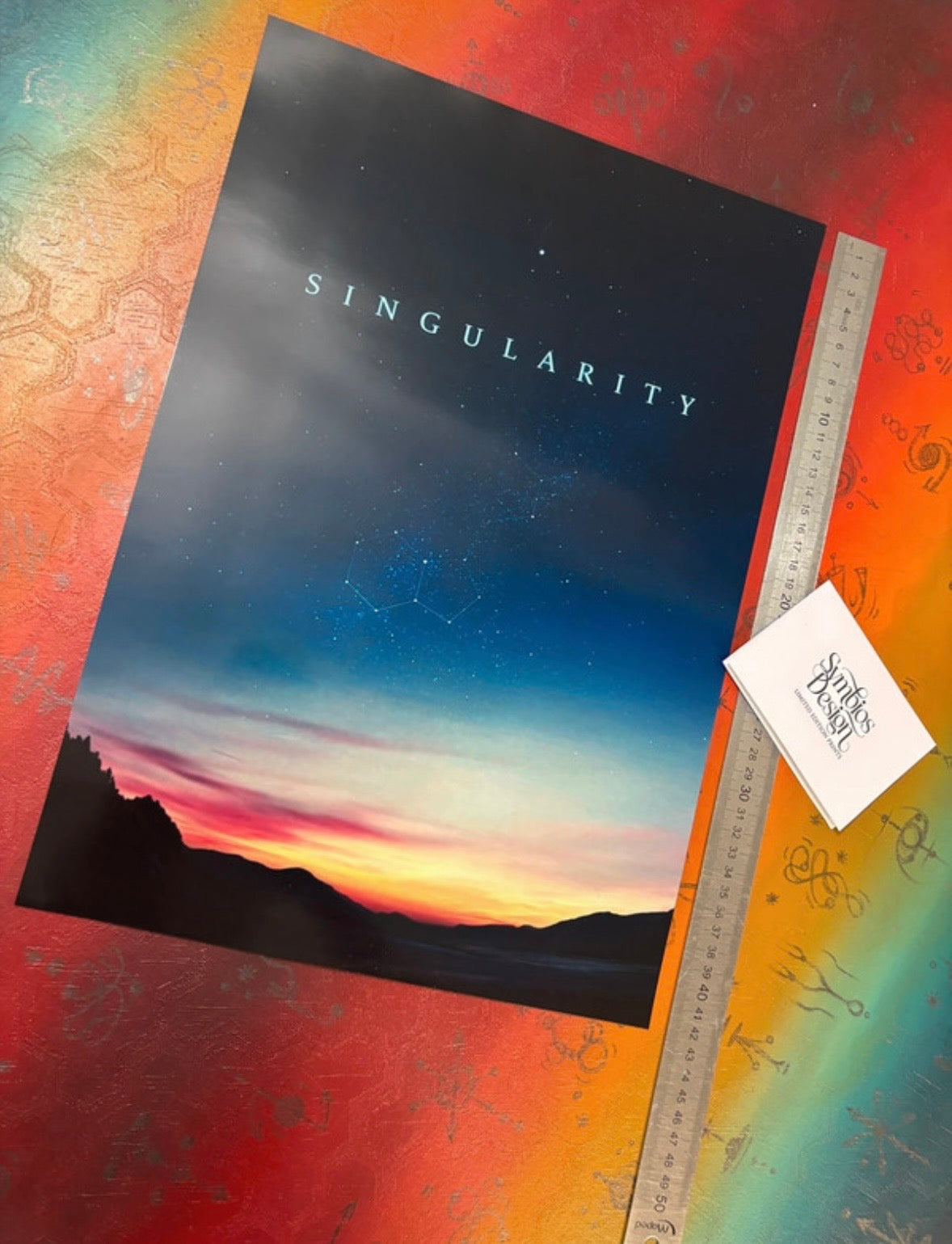 JON HOPKINS - SINGULARITY - Symbios Design Rare Glossy Poster Print