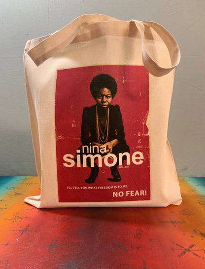 NINA SIMONE - NO FEAR  - Symbios Design Tote Bag