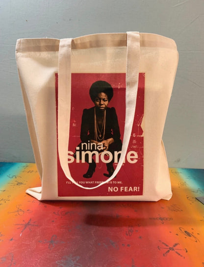 NINA SIMONE - NO FEAR  - Symbios Design Tote Bag
