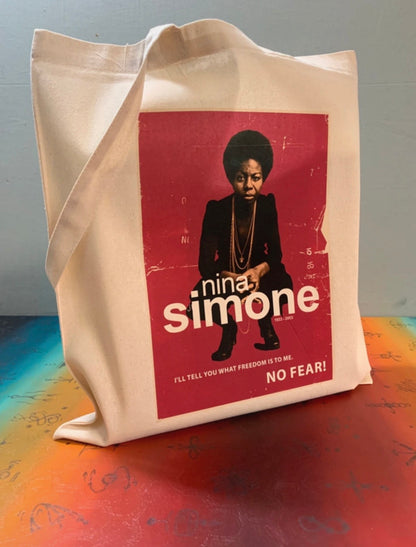 NINA SIMONE - NO FEAR  - Symbios Design Tote Bag