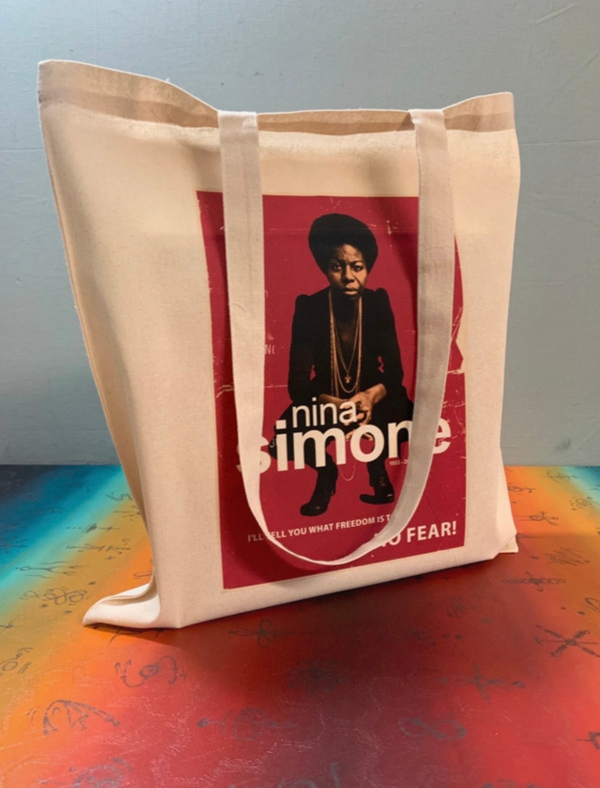 NINA SIMONE - NO FEAR  - Symbios Design Tote Bag